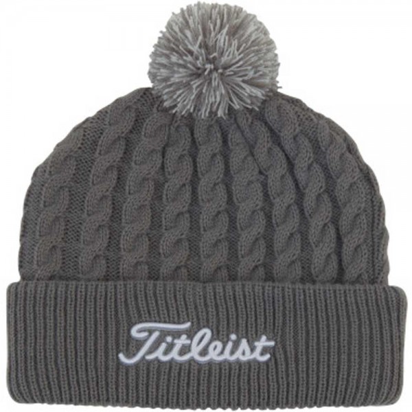 Titleist Cable Knit Pom Pom Damengolfmütze