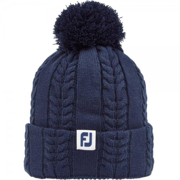 FootJoy Cable Knit Bobble Beanies Damenmütze