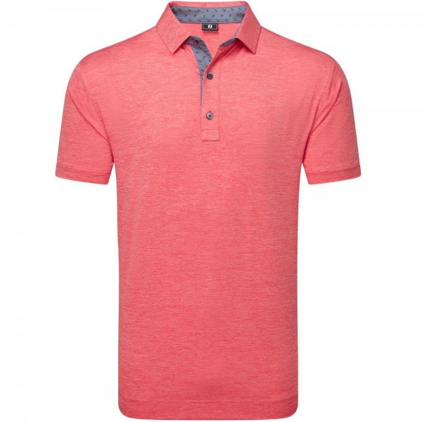 FootJoy Heather Lisle With Trim Herrengolfpoloshirt