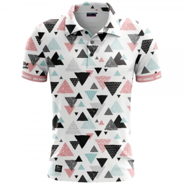 Golf Rowdies Triangles Herrengolfpoloshirt